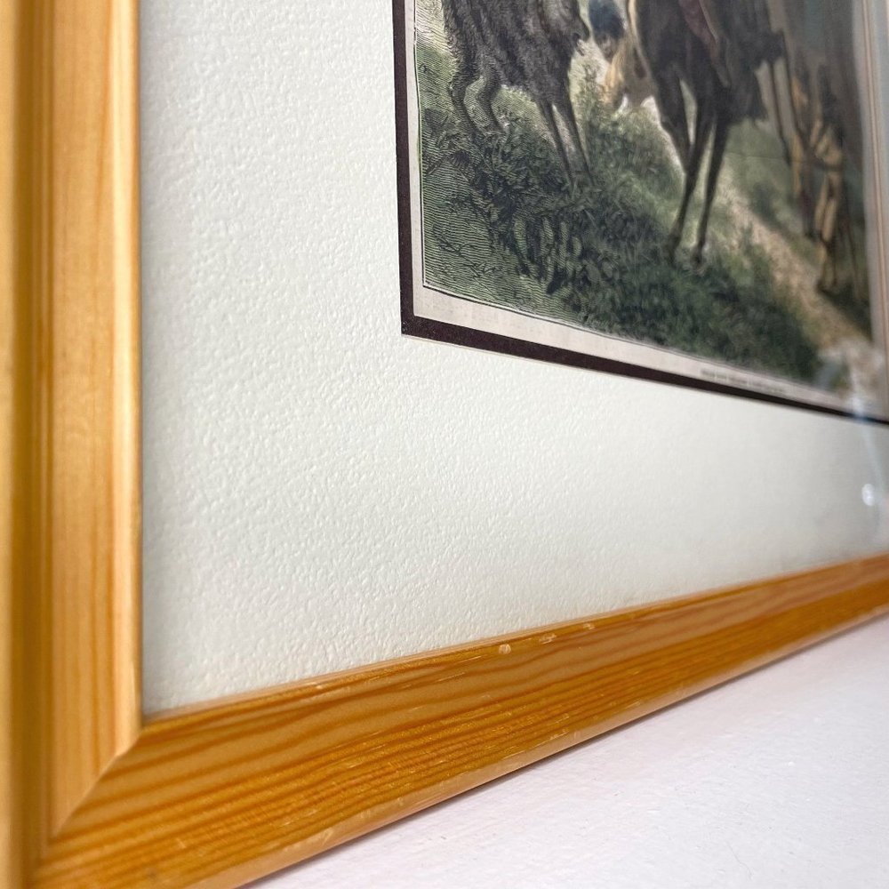 Antique Framed Art | Original Harper’s Weekly Illustrations | High Quality Glass - Picture 3 of 10